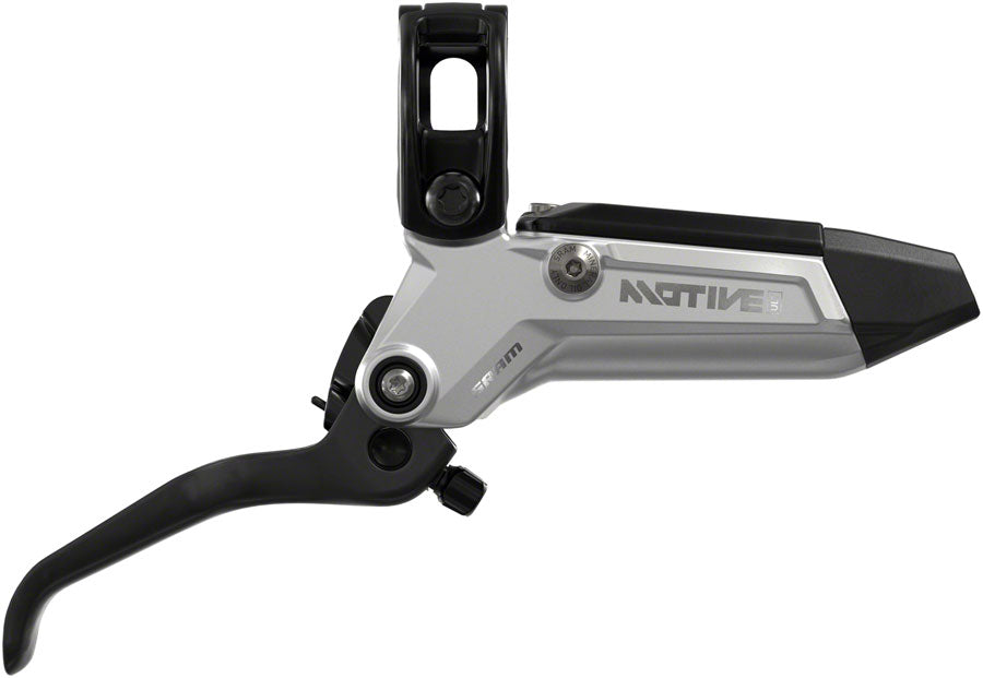 NEW SRAM Motive Ultimate Disc Brake and Lever - Front, 950mm Hose, Post Mount, 4-Piston, Aluminum Lever Body, Carbon Blade, Black/Silver, A1 - Around the Cycle