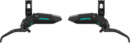 NEW SRAM Motive Ultimate Stealth Expert Disc Brake Kit - Front/Rear Levers, Front/Rear Teal Splatter Calipers, Adapters, Rotors, Bleed Kit, A1 - Around the Cycle