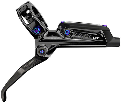 NEW SRAM Level Ultimate Disc Brake and Lever - Rear, Hydraulic, Post Mount, Black with Rainbow Hardware, B1