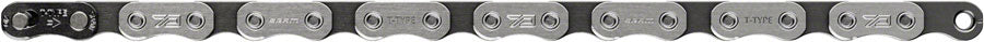 NEW SRAM Eagle 70 T-Type Flattop Chain - 12-Speed, 126 Links, Solid Pin, Includes PowerLock Connector, Silver/Black - Around the Cycle