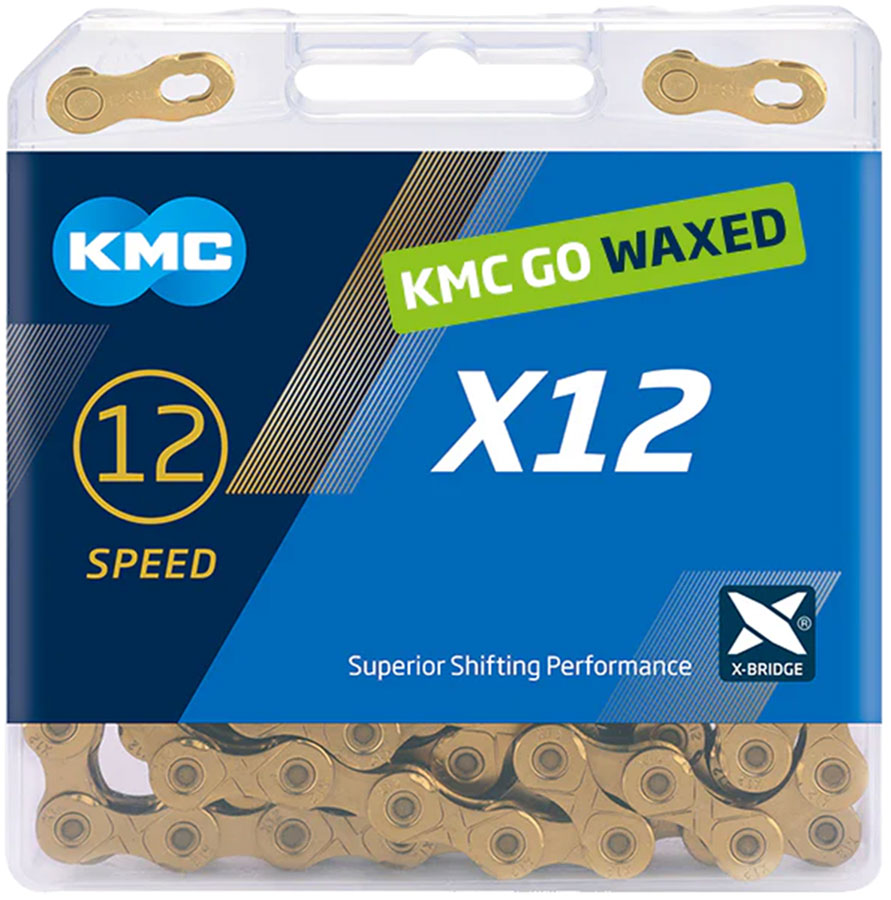 NEW KMC WAX X12 Waxed Chain - 12-Speed, 126 Links - Around the Cycle