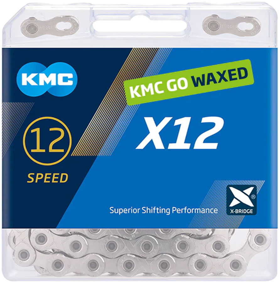 NEW KMC WAX X12 Waxed Chain - 12-Speed, 126 Links - Around the Cycle