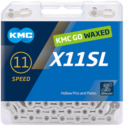 NEW KMC WAX X11SL Waxed Chain - 11-Speed, 118 Links - Around the Cycle