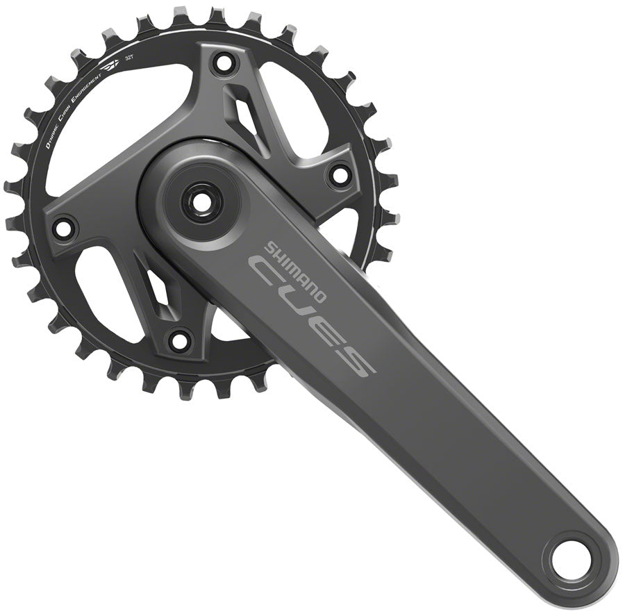 NEW Shimano CUES FC-U6000-1 Crankset - 9/10/11-Speed, Hollowtech II, Black