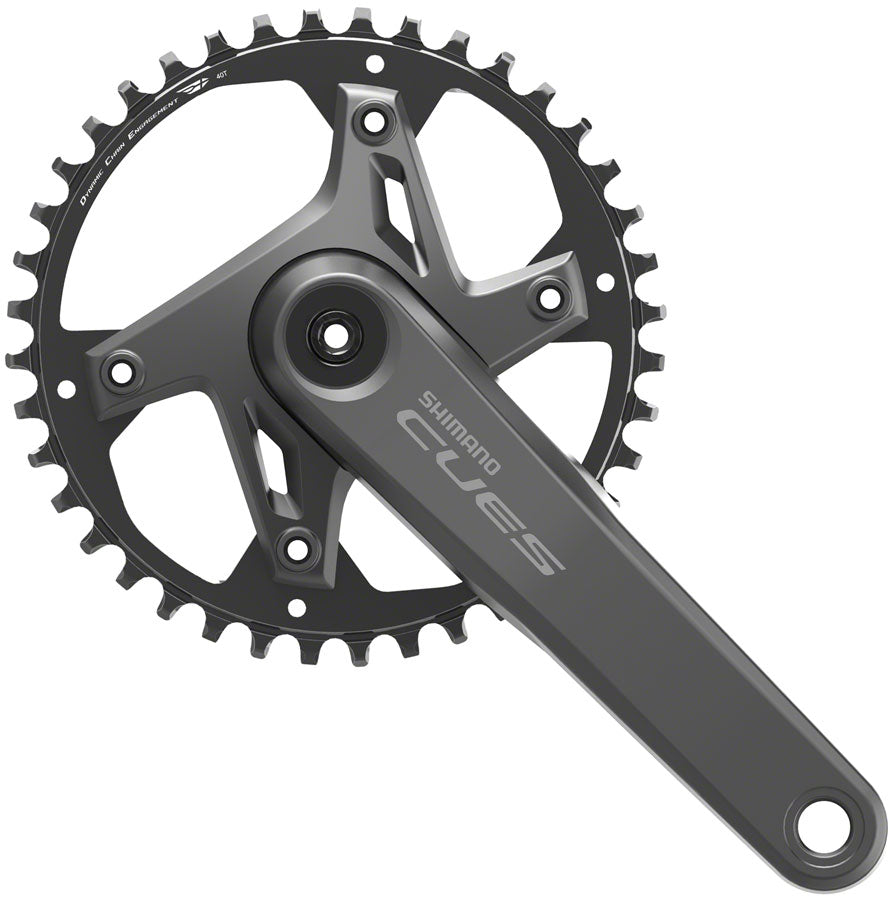 NEW Shimano CUES FC-U6000-1 Crankset - 9/10/11-Speed, Hollowtech II, Black