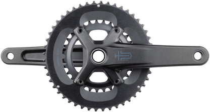 NEW microSHIFT Sword 2x Crankset - 10-Speed, 110 Asym BCD, 24mm Spindle, Black - Around the Cycle