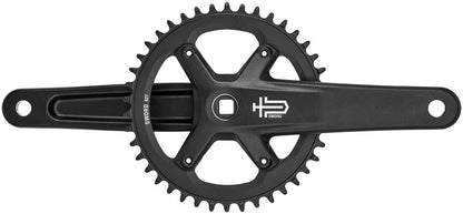 NEW microSHIFT Sword Black 1x Crankset - 9/10-Speed, 110 Asym BCD, JIS Square Taper Spindle Interface, Black