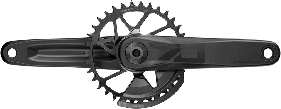 NEW SRAM Eagle 70 T-Type Wide Crankset - 12-Speed, 32t Chainring, Direct Mount, 2-Guards, DUB Spindle Interface, Black - Around the Cycle