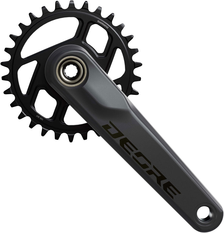 NEW Shimano Deore FC-M6200 Crankset - 12-Speed, 55mm Chainline, Dark Gray/Black