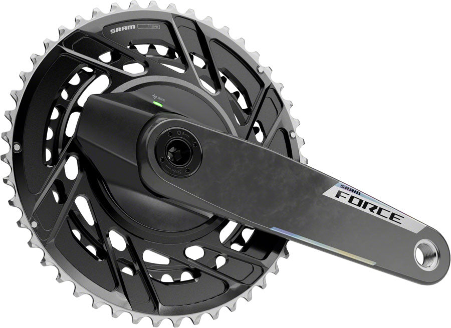 NEW SRAM Force AXS Power Meter Crankset - 2x, 12-Speed, Thread Mount, 8-Bolt PM Spider, DUB Spindle, Carbon, E1 - Around the Cycle