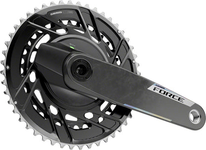 NEW SRAM Force AXS Power Meter Crankset - 2x, 12-Speed, Thread Mount, 8-Bolt PM Spider, DUB Spindle, Carbon, E1 - Around the Cycle