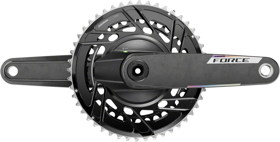 NEW SRAM Force AXS Power Meter Crankset - 2x, 12-Speed, Thread Mount, 8-Bolt PM Spider, DUB Spindle, Carbon, E1 - Around the Cycle