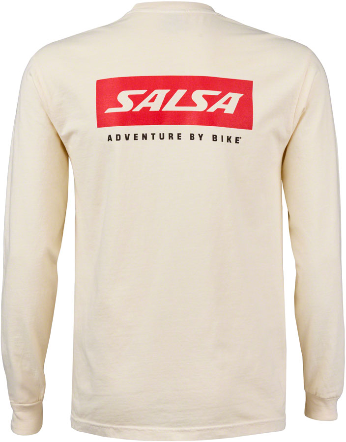 NEW Salsa Logo Long Sleeve T-Shirt - Unisex, Ivory - Around the Cycle