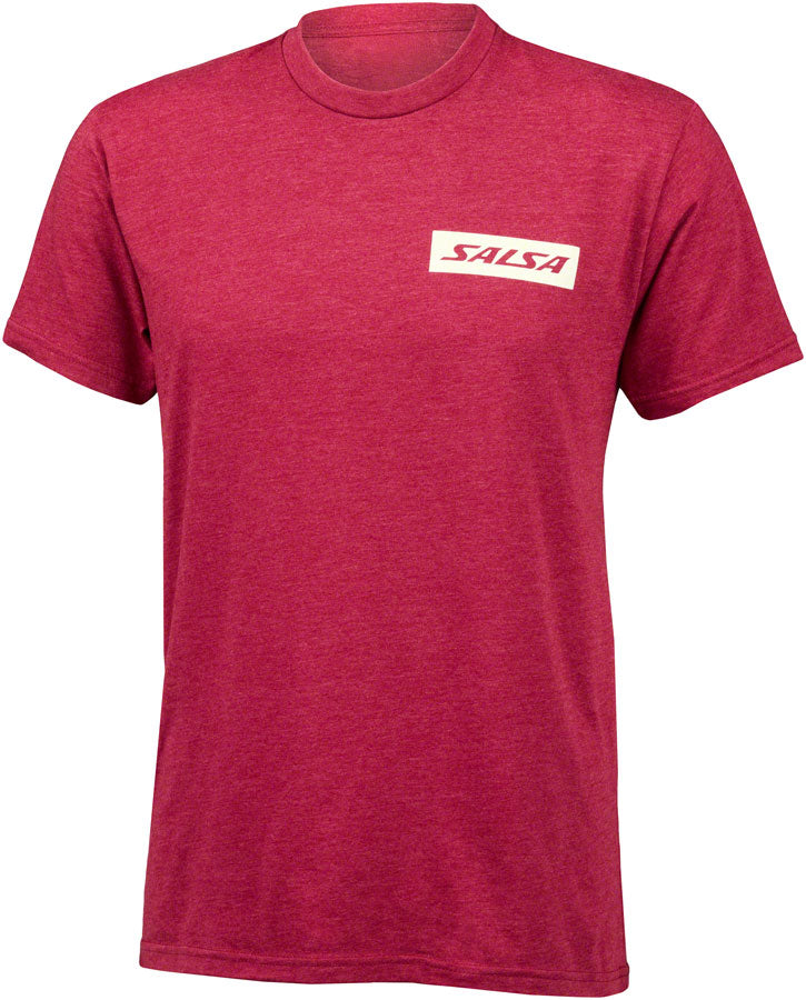 NEW Salsa Logo Short Sleeve T-Shirt - Unisex, Red - Around the Cycle