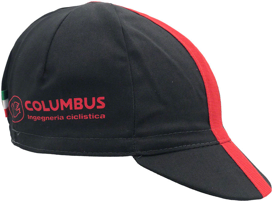 NEW Cinelli Columbus Ingegneria Ciclistica Cycling Cap - Black/Red, One Size