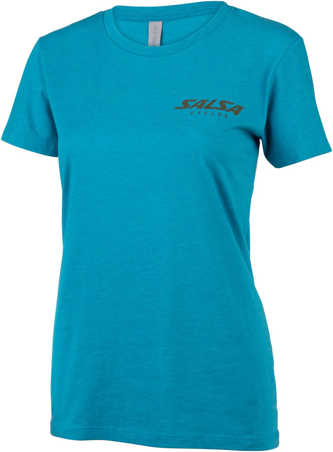 NEW Salsa Lone Pine Women's T-Shirt - Teal - Around the Cycle
