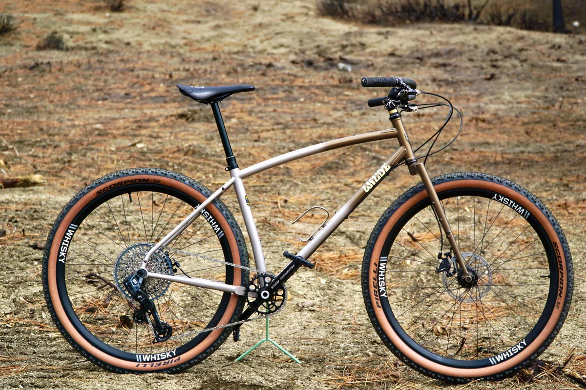 NEW Wilde Supertramp Rigid Steel Bikepacking Bike - Dirt Champagne - Deore M6100 1x12
