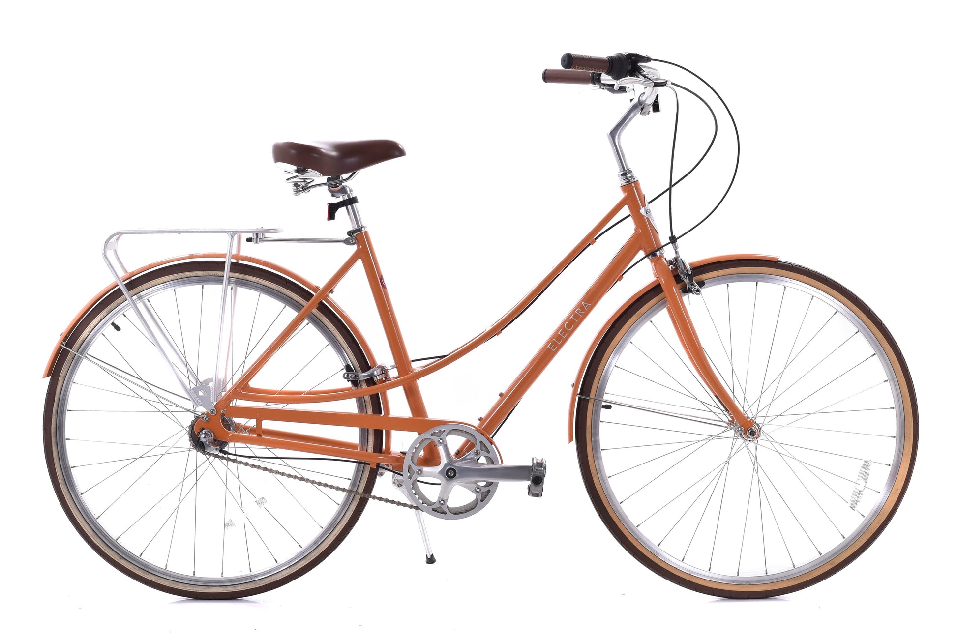 USED Electra Loft 3i Medium Step Thru Urban Cruiser Bike Orange USED Electra Loft 3i Medium Step Thru Urban Cruiser Bike Orange