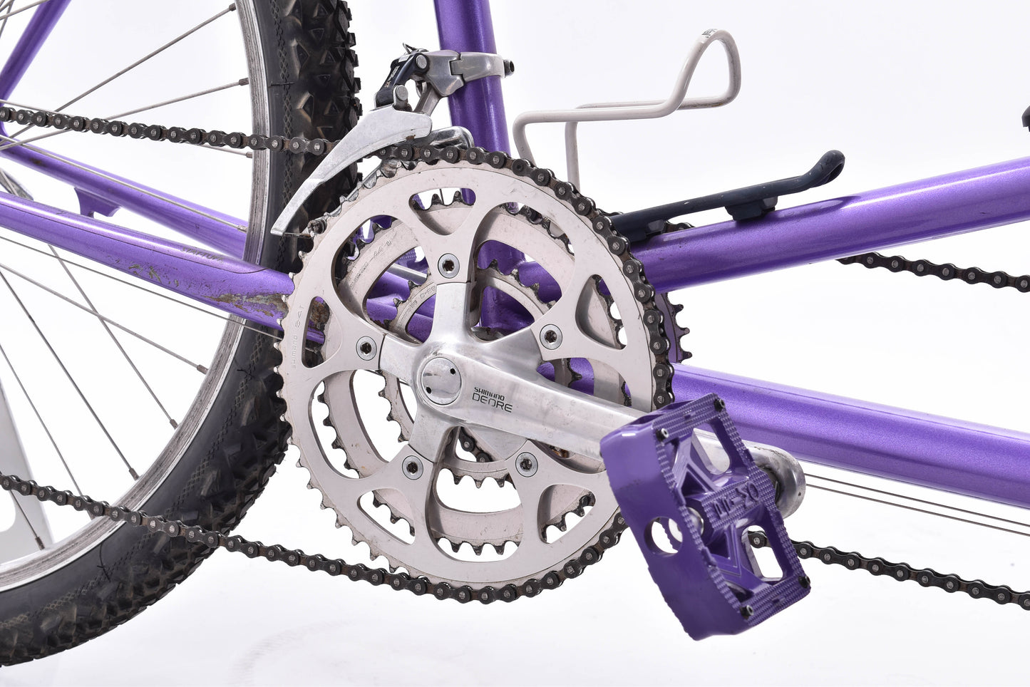 USED 1994 Santana Rio 22"/20" ATB Tandem Bike Purple Tange Chromoly Steel