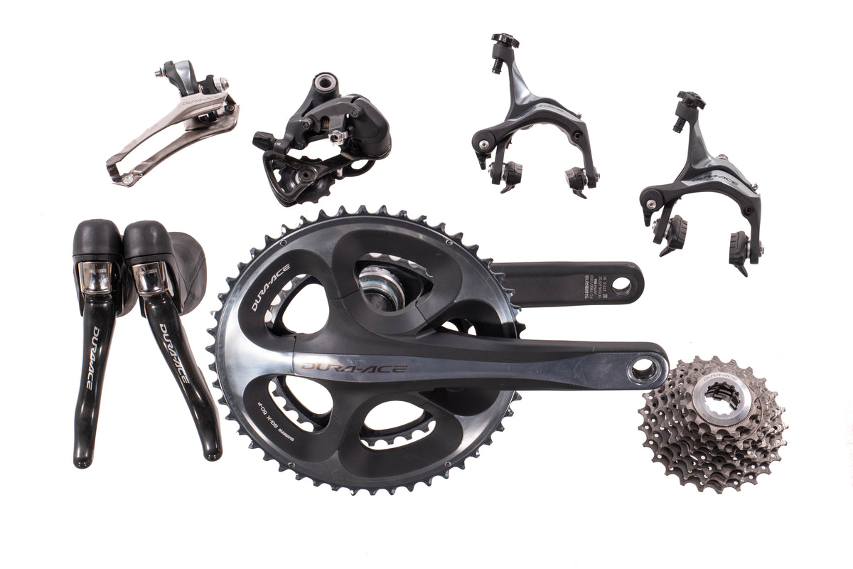 USED Shimano Dura-Ace 7900 Road Bike Groupset 172.5mm 50/34T Compact Crankset FC RD FD BR CS ST