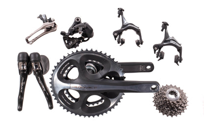 USED Shimano Dura-Ace 7900 Road Bike Groupset 172.5mm 50/34T Compact Crankset FC RD FD BR CS ST