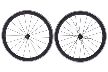 USED Bontrager Aeolus Comp 5 TLR Carbon Rim Brake Wheelset w/ Alloy Rim Brake Track 11 speed 700C Road Quick Release Tubeless Ready