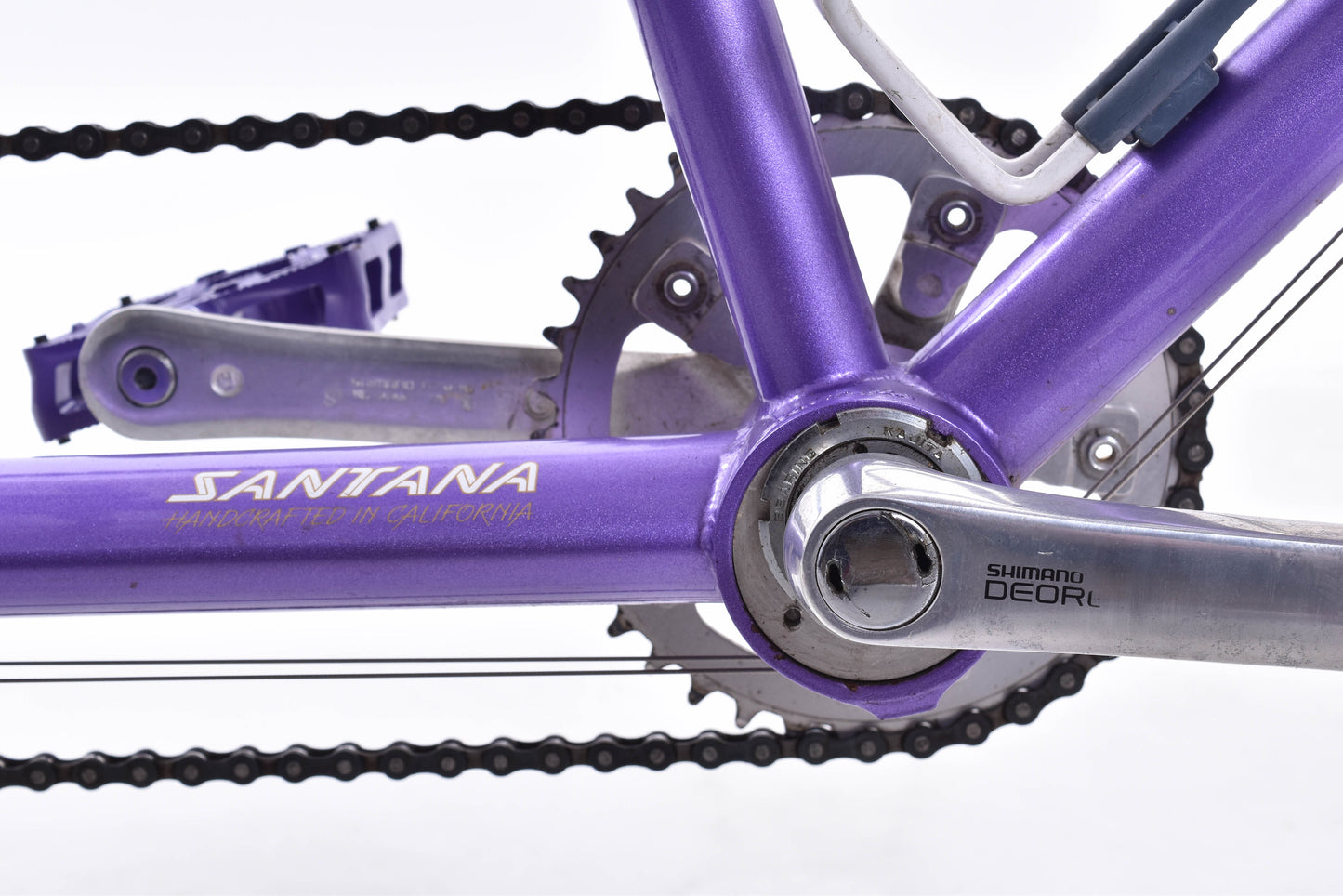 USED 1994 Santana Rio 22"/20" ATB Tandem Bike Purple Tange Chromoly Steel