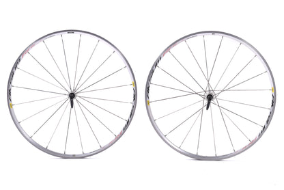 USED Mavic Aksium Race 700C Alloy Road Wheelset Rim Brake Quick Release HG 11 speed Silver
