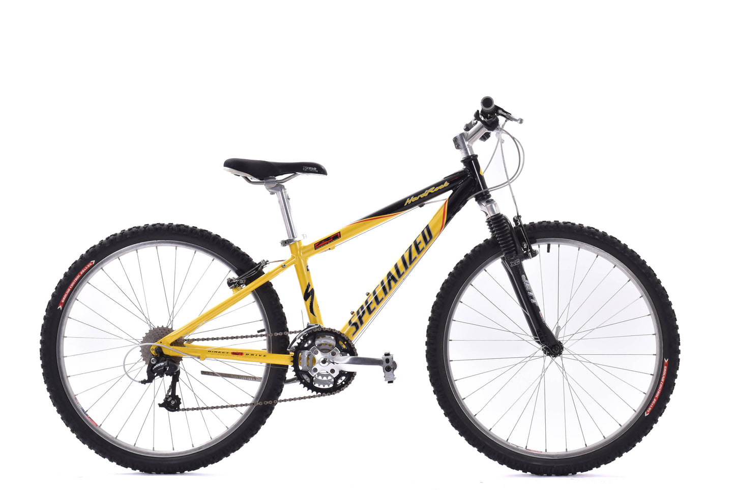 USED Specialized Hard Rock XS 13" Hardtail Mountain Bike Black/Yellow Aluminum 26" Wheels