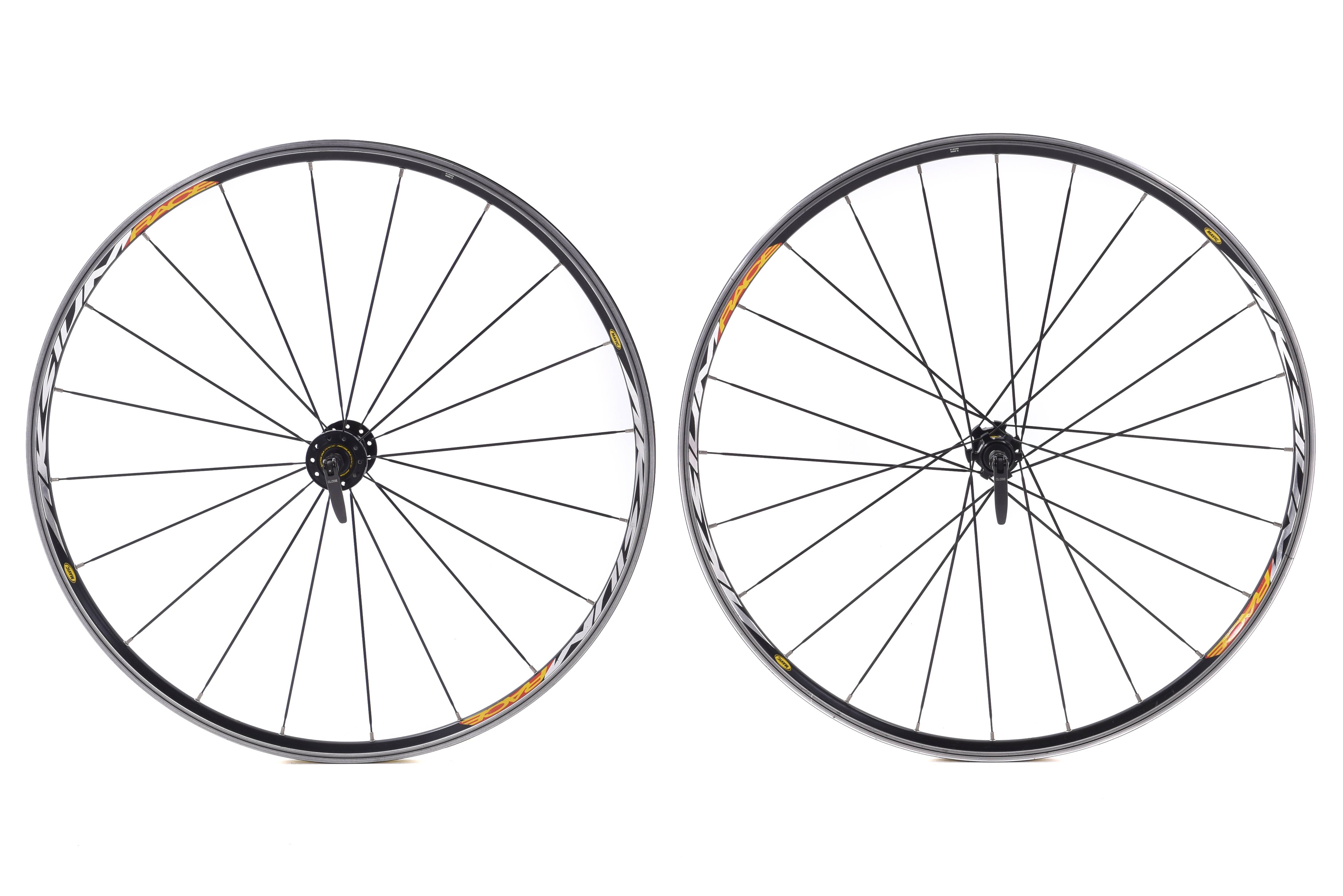 USED Mavic Aksium Race 700C Alloy Road Wheelset Rim Brake Quick Releas