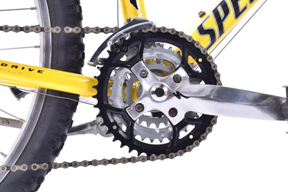 USED Specialized Hard Rock XS 13" Hardtail Mountain Bike Black/Yellow Aluminum 26" Wheels