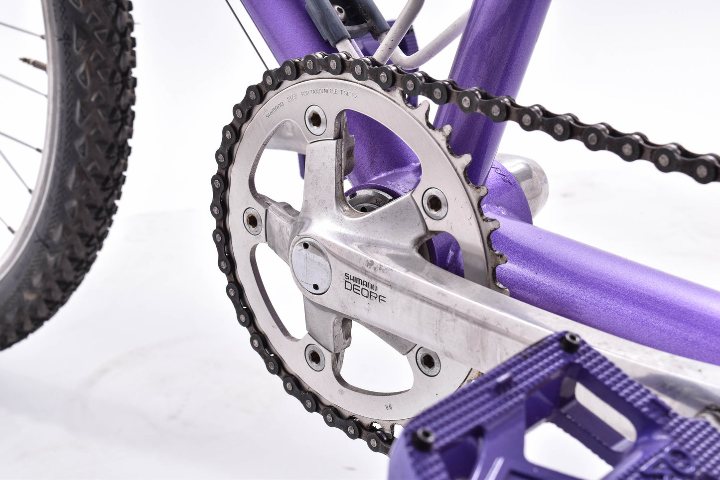 USED 1994 Santana Rio 22"/20" ATB Tandem Bike Purple Tange Chromoly Steel