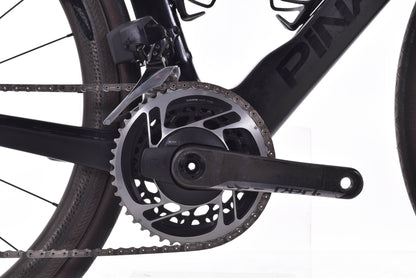 USED Pinarello Dogma F Rim 57.5cm Carbon Road Bike SRAM Red AXS 2x12 speed Zipp 303 Onyx Wheels Black