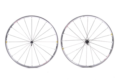 USED Mavic Aksium Race 700C Alloy Road Wheelset Rim Brake Quick Release HG 11 speed Silver