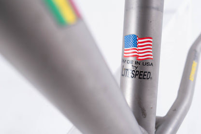 USED Litespeed Appalachian Titanium 56cm Cyclocross/Gravel/All-Road Frame Canti/V-Brake Studded Quick Release 1" Steerer
