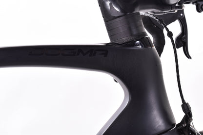 USED Pinarello Dogma F Rim 57.5cm Carbon Road Bike SRAM Red AXS 2x12 speed Zipp 303 Onyx Wheels Black