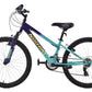 USED Nishiki Pueblo 24" Kids Mountain Bike Purple Turquoise