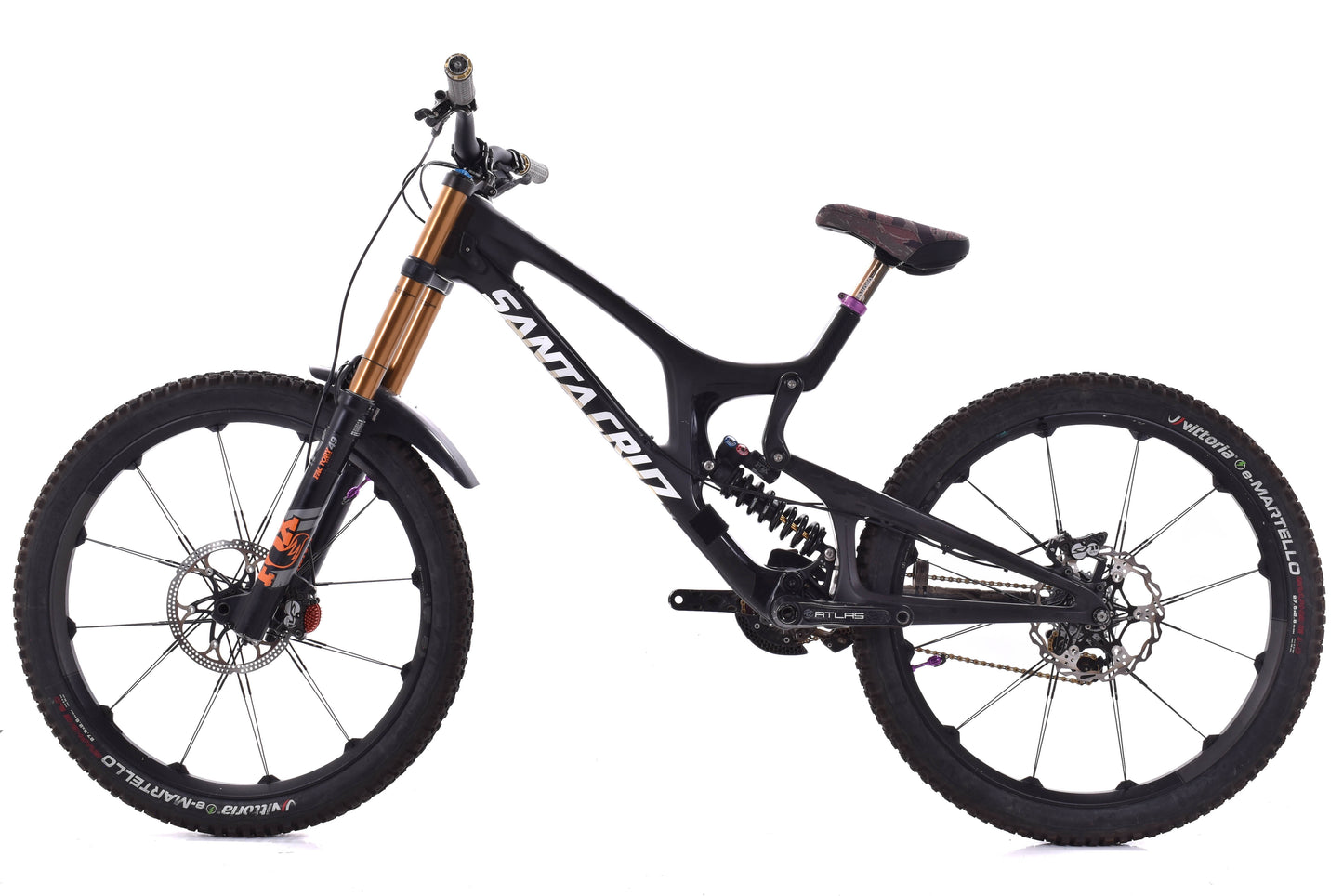 USED 2018 Santa Cruz V10 CC XXL Custom Carbon 27.5 Downhill Freeride Mountain Bike Shimano Saint Zee