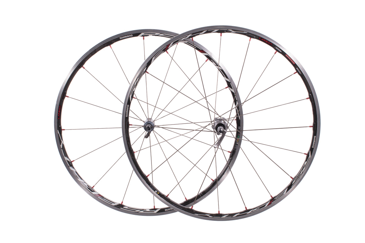 USED Shimano Ultegra RS Eighty Carbon/Alloy Wheelset WH-RS80-C24-CL Rim Brake 8/9/10 Speed HG