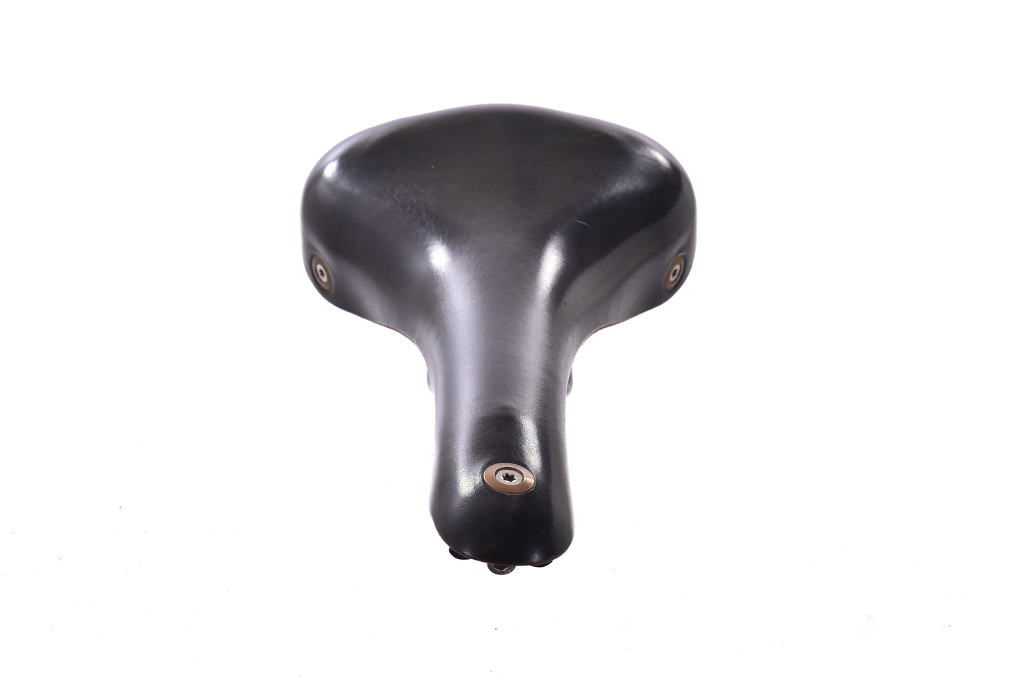 USED Berthoud Cycles Galibier Narrow Leather Saddle, Black, Titanium Rails