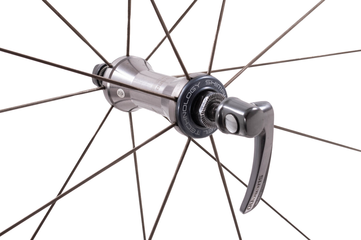 USED Shimano Ultegra RS Eighty Carbon/Alloy Wheelset WH-RS80-C24-CL Rim Brake 8/9/10 Speed HG