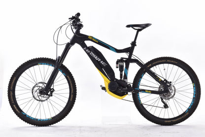 USED 2017 Haibike sDuro NDURO 6.0 Large Full Sus Electric Mountain Bike 27.5" Wheels Yamaha 500w Class 1 20mph