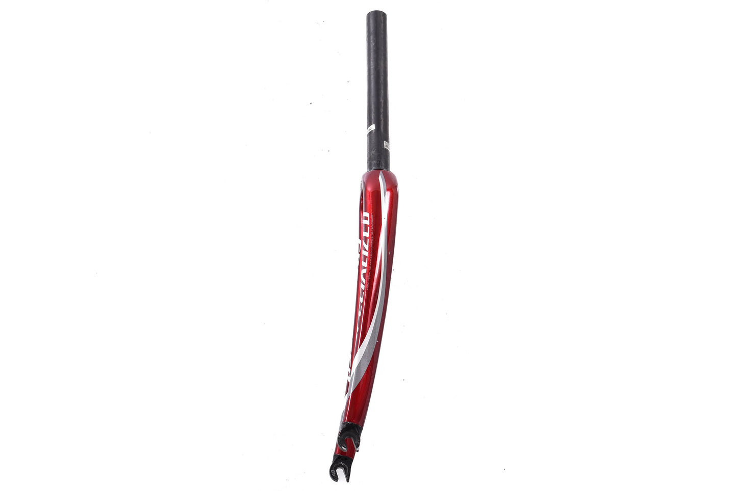 USED Specialized Carbon 700C Road Fork w/ 1-1/8" Straight Carbon Steerer  Rim Brake Quick Release Red