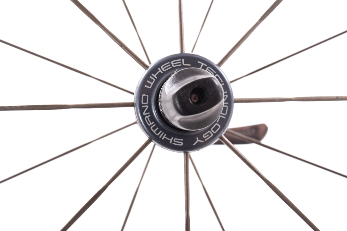 USED Shimano Ultegra RS Eighty Carbon/Alloy Wheelset WH-RS80-C24-CL Rim Brake 8/9/10 Speed HG