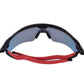 USED Oakley Rader EV Path Sunglasses Polished Black + Red Iridium