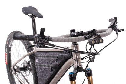 USED Solace Cycles OM-2P Med Titanium Pinion 18 Gearbox Gates Belt Drive Mountain Touring Bike