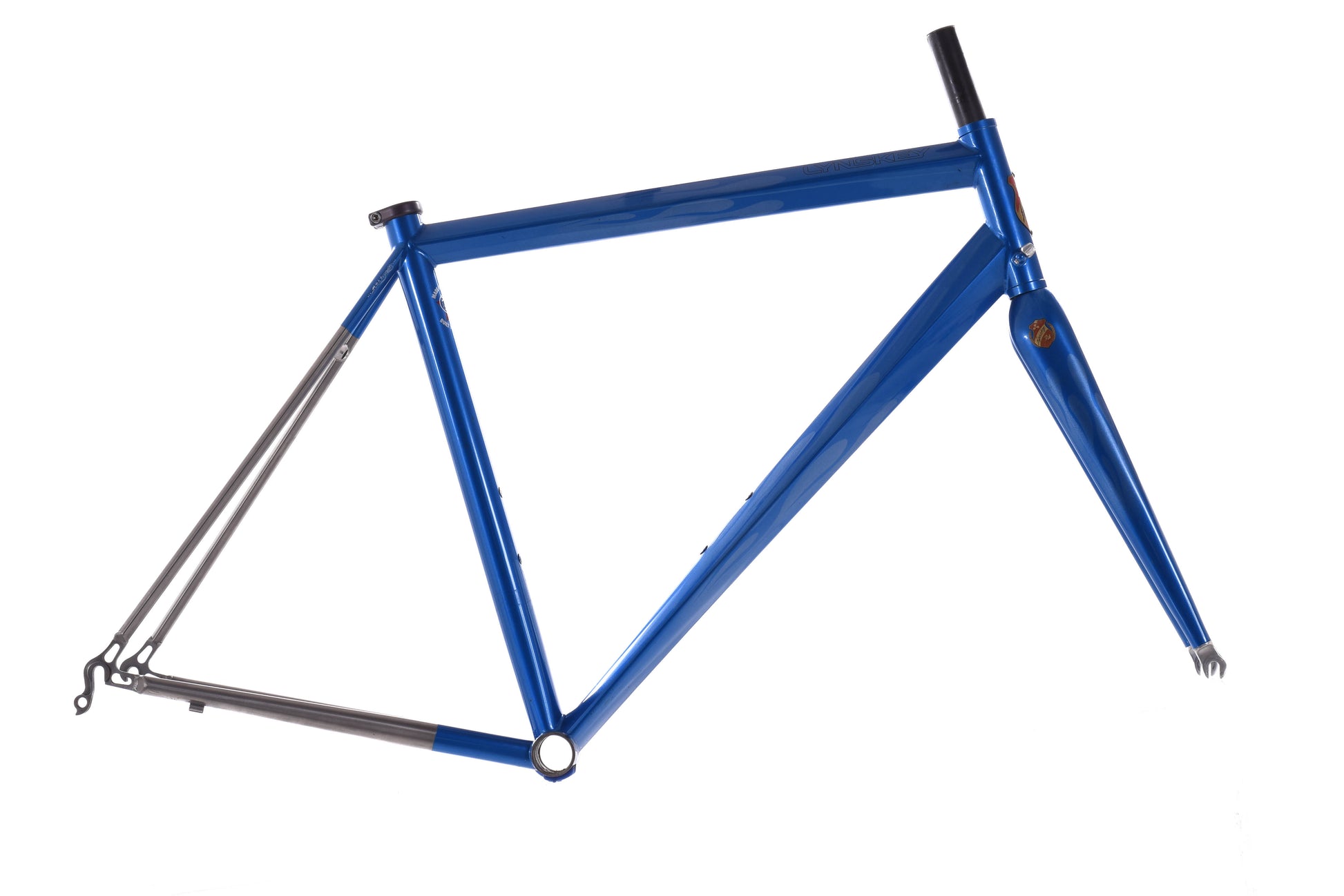 USED Lynskey Titanium Road Bike Frame Medium Rim Brake Blue Ti