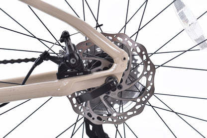 USED Cannondale Treadwell 3 Small Fitness Hybrid/Commuter Bike 1x7 speed Aluminum Tan