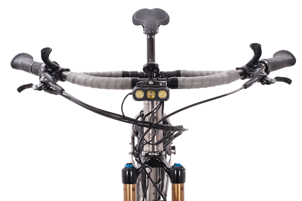 USED Solace Cycles OM-2P Med Titanium Pinion 18 Gearbox Gates Belt Drive Mountain Touring Bike