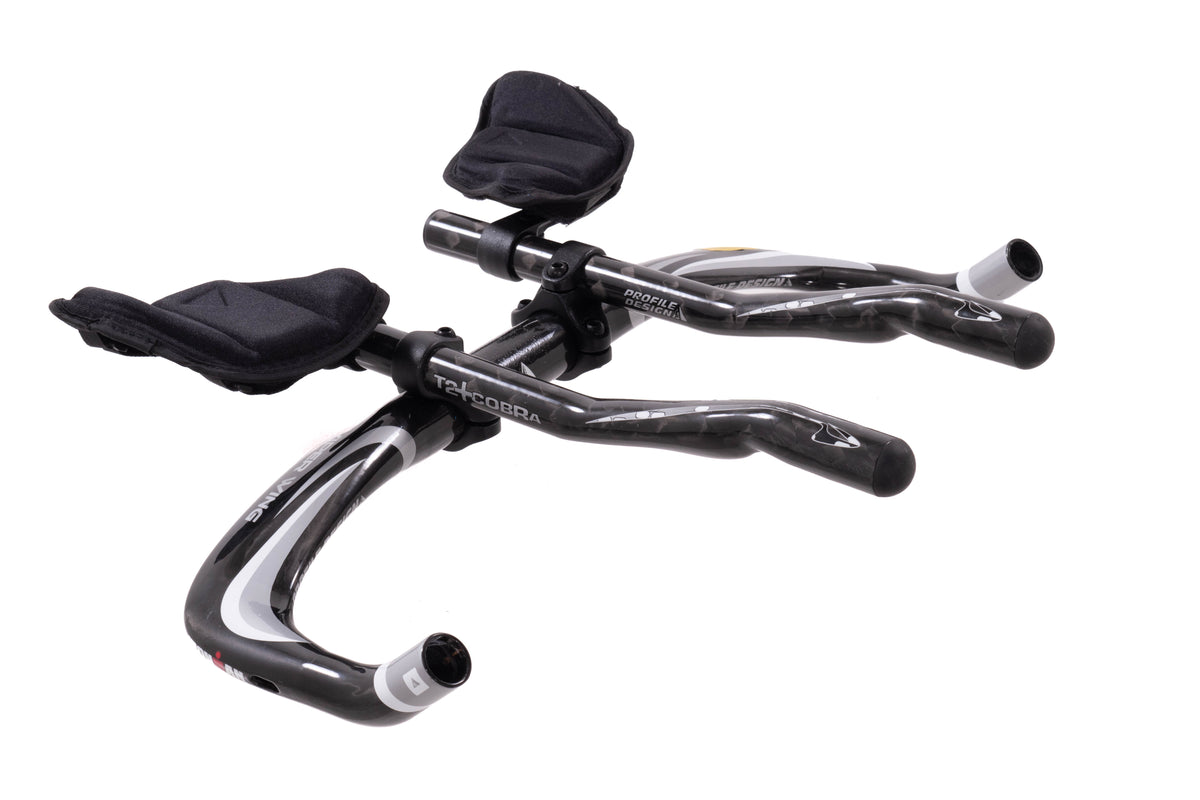 NEW TAKE OFF Profile Design Viper Wing TT Carbon 44cm Base Bar w/ T2+Cobra Aero Bars 31.8